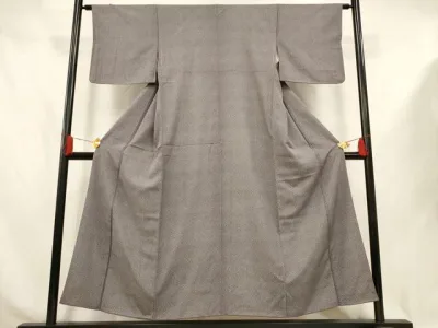 平和屋着物■江戸小紋 抽象文様 正絹 逸品 AABJ3654br