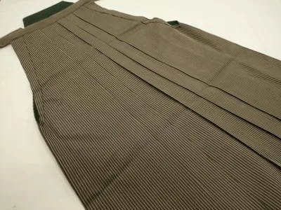 平和屋着物●男性 行灯袴 間道 正絹 逸品 DABG6832cd