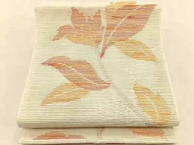平和屋着物*夏物 八寸名古屋帯 枝花文 CABK1421fb