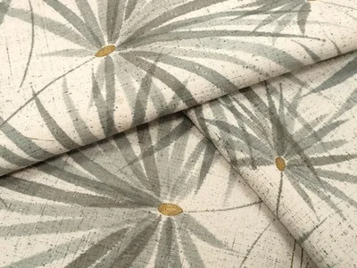 平和屋着物●上質な小紋 紬地 舞花文 金彩 正絹 逸品 CABI1048gh