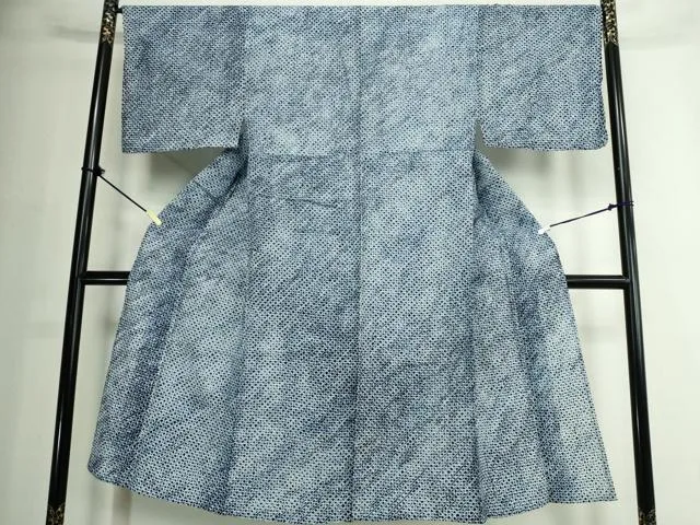 平和屋着物∴夏物 男性 浴衣 有松鳴海絞り 三浦絞り 綿 逸品 DABJ4348cd