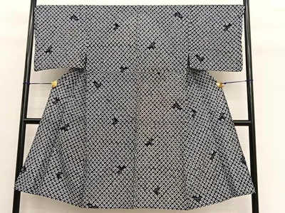 平和屋着物∴夏物 男性 浴衣 有松鳴海絞り 蜘蛛絞り 綿 逸品 BAAX7417hv