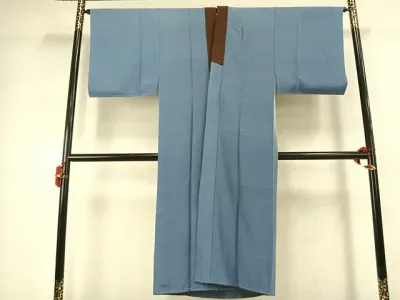 平和屋着物●男性 長襦袢 袷 龍 暈し染め 金彩 正絹 逸品 AABK1114fy