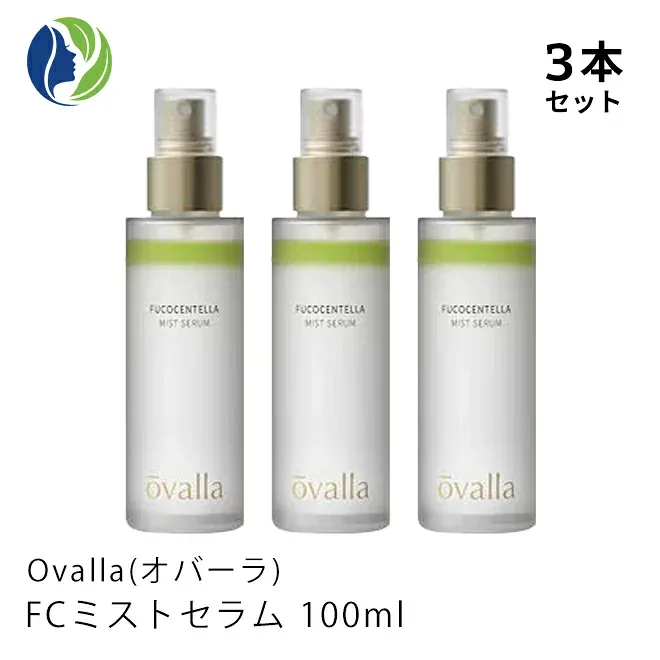 【3本セット】ovalla オバーラ FCミストセラム 100ml【送料無料】【ミスト状化粧水/乾燥/保湿/化粧下地/スキンケア/シカ成分/CICA/ナイアシンアミド】