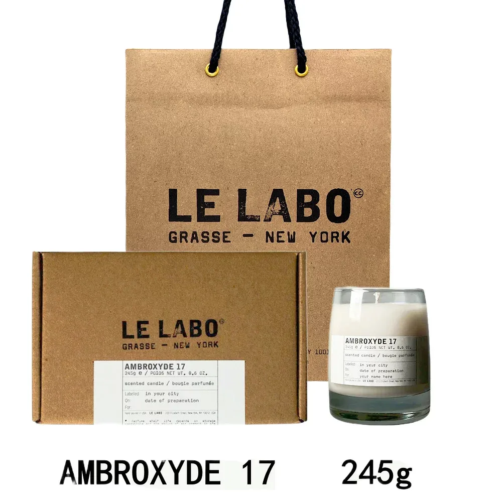 LE LABO ル ラボ クラシック キャンドル AMBROXYDE 17 (アンブロキシド 17) 245g 【公式BOXラッピング】紙袋ショッパー付き ギフト プレゼント 誕生日 母の日