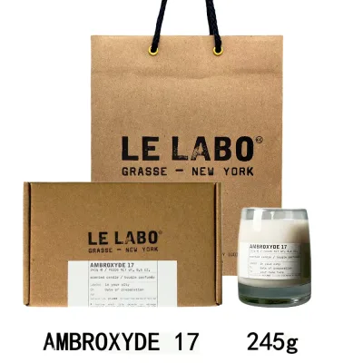 LE LABO ル ラボ クラシック キャンドル AMBROXYDE 17 (アンブロキシド 17) 245g 【公式BOXラッピング】紙袋ショッパー付き ギフト プレゼント 誕生日 母の日