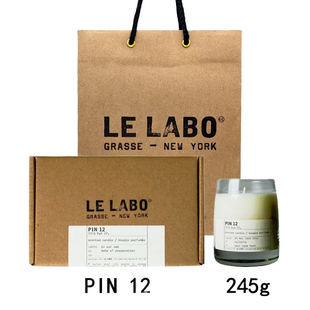 LE LABO ル ラボ クラシック キャンドル PIN 12 (パン 12) 245g 【公式BOXラッピング】紙袋ショッパー付き ギフト プレゼント 誕生日 母の日