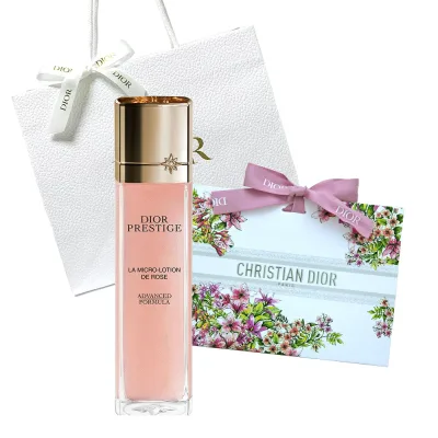 DIOR(ディオール)プレステージ マイクロ ローション ド ローズ 150mL 化粧水 ラッピング済み ショッパー付き 誕生日 プレゼント ギフト 贈り物