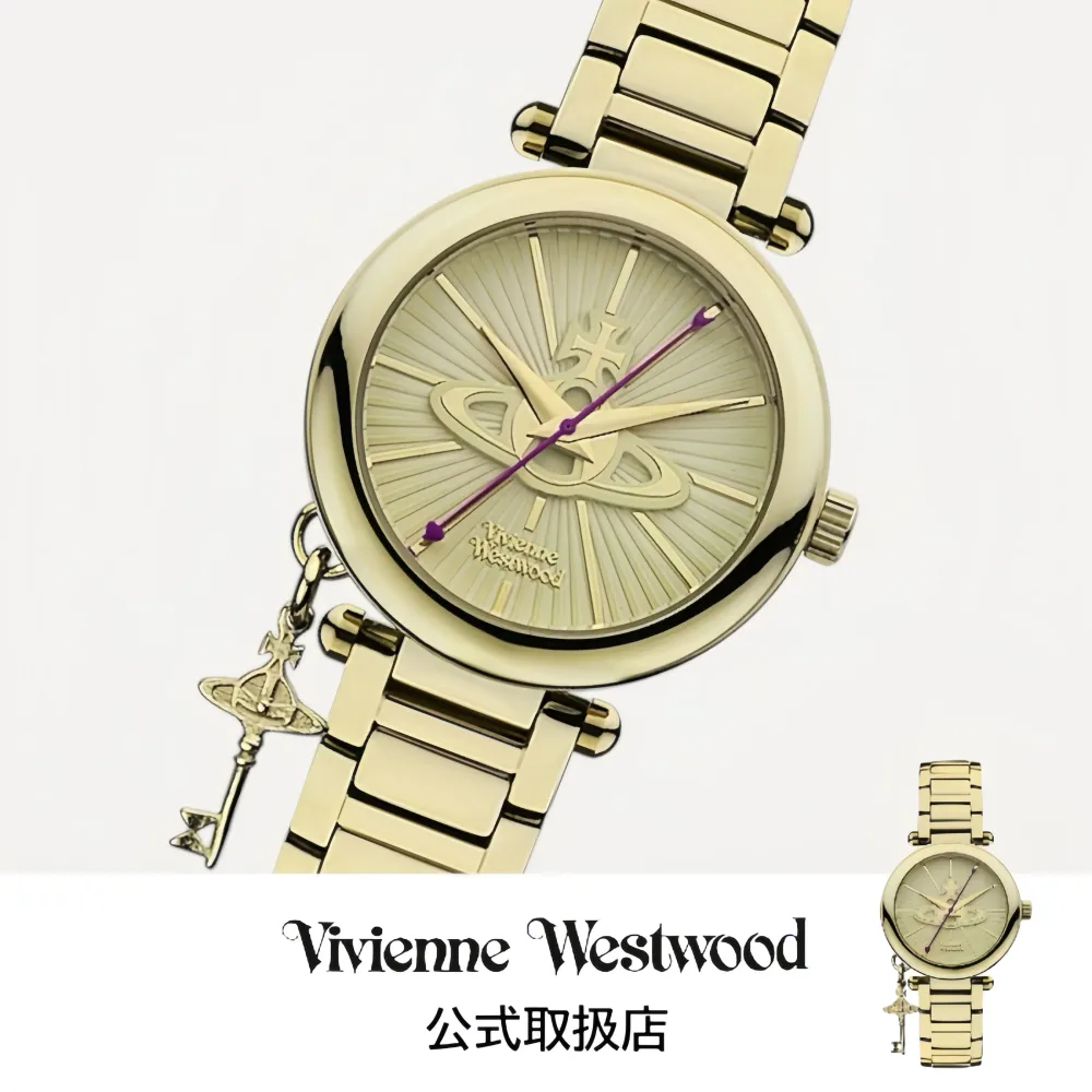 ヴィヴィアンウエストウッドVivienne Westwood 腕時計 レディース Kensington II ケンジントン II ゴールド ステンレススチール ブレスレット VV006KGD