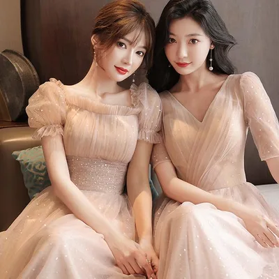 予約4デザインピンクブライズメイドドレスパーティードレスワンピース二次会演出司会結婚式お呼ばれロングドレスマキシ丈ブライズメイドドレス二次会ドレスフォーマルドレス