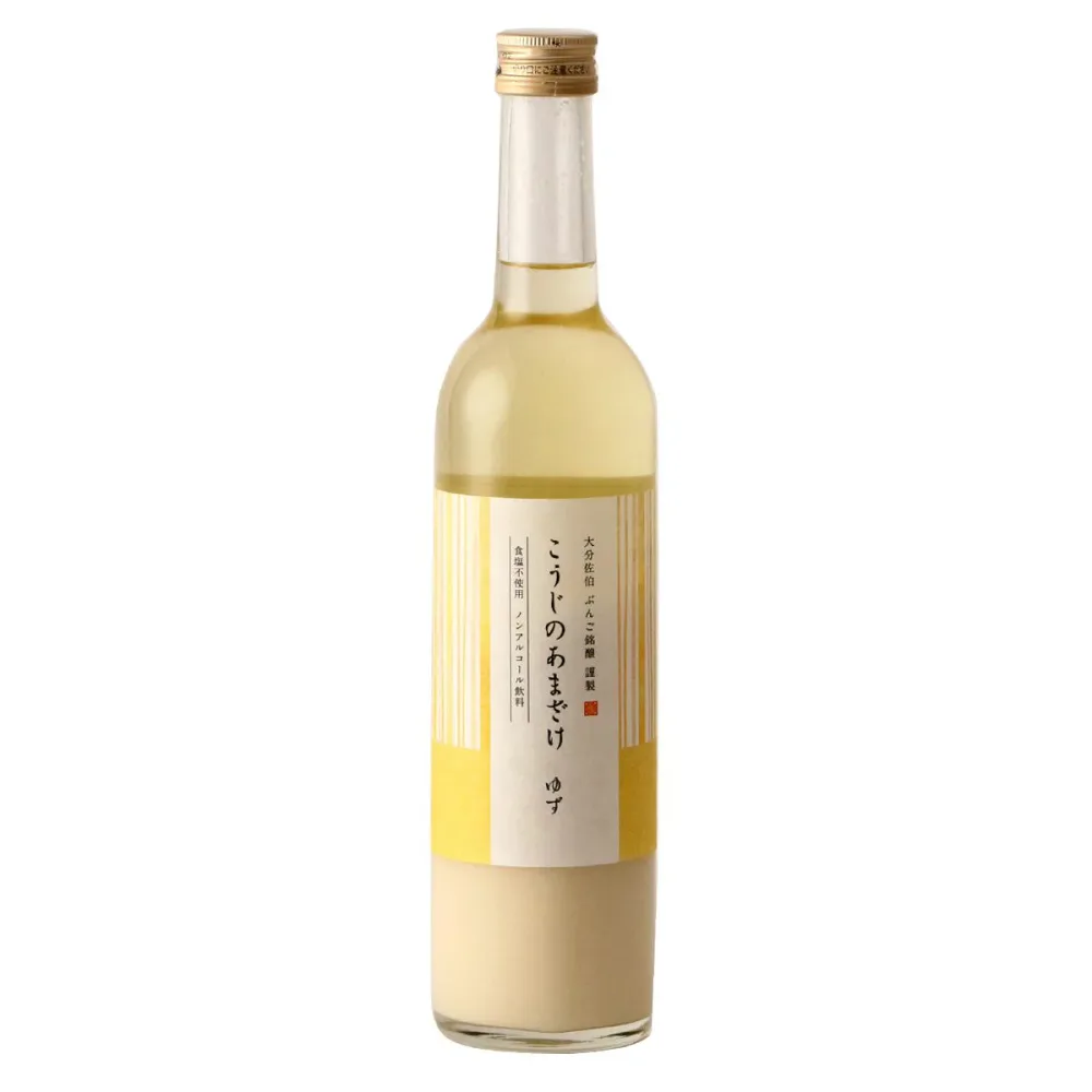ぶんご銘醸 こうじのあまざけ ゆず 500ml 甘酒 甘酒 アマザケ 麹 こうじ こうじのもり 米麹 天然仕込み 発酵 大分県