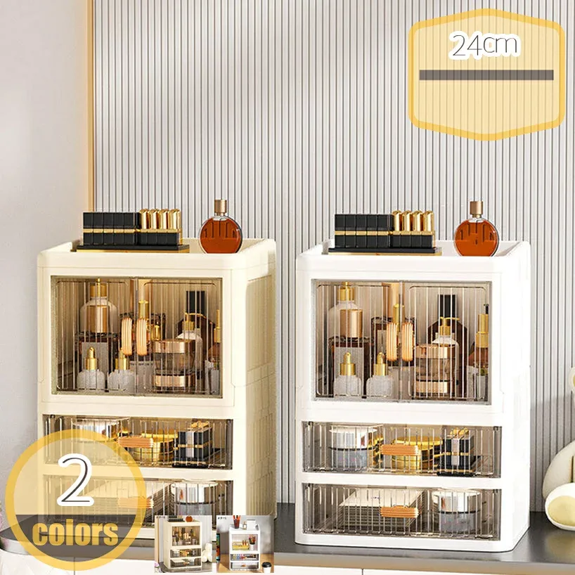 500円OFFクーポン 化粧品収納ボックス 化粧品収納ラック 大容量 化粧品ケース メイクボックス コスメボックス 強い耐久性 引き出し 小物入れ おしゃれ ジュエリーボックス 卓上 デスクオーガナイザー 多機能 卓上 hikari-plus
