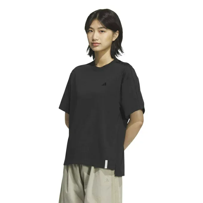 【10月4日20:00開始!ほとんど全品ポイントUP】アディダス(adidas) Tシャツ 半袖 レディース エッセンシャルズ プラス スリーストライプス ルーズフィット KF8255 IE637