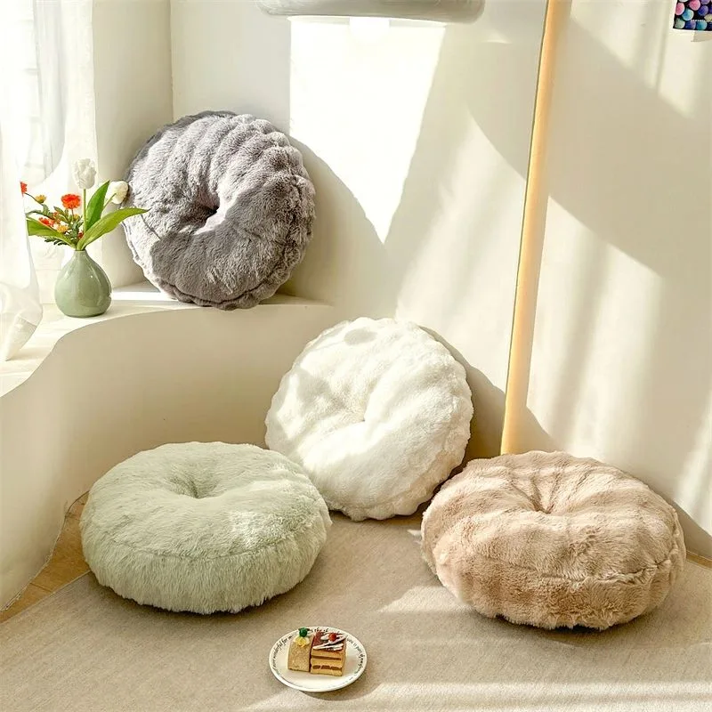 送料無料 フロアクッション ふわふわ 座布団 クッション チェアクッション 椅子用 ダイニングチェア デスクワーク 癒し系 家具 快適 柔らかい 部屋の模様替え おしゃれ ダイニング 一人暮らし オフィス リビング 四季適用 在宅 引っ越し 祝い 楽天海外通販