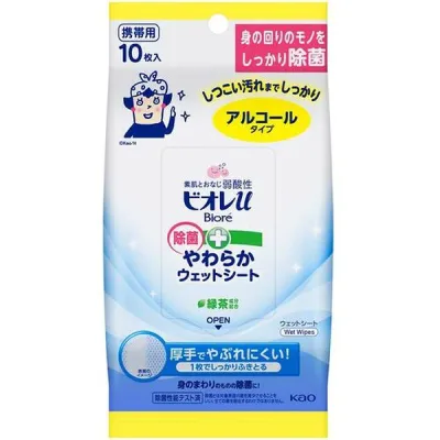 【メーカー在庫あり】 花王(株) Kao ビオレu除菌やわらかウエットシートアルコール10枚 313201 JP店