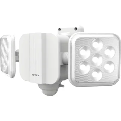 【メーカー在庫あり】 LED270 (株)ムサシ ライテックス 5W2灯 フリーアーム式 LED乾電池センサーライト LED-270 HD店