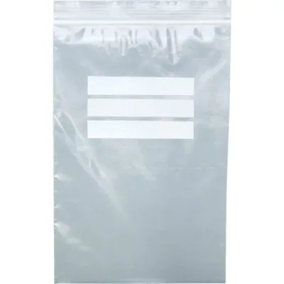 【メーカー在庫あり】 TCBWI8ATM チャック付ポリ袋(白枠付) 0.08mm厚 280x200mm 100枚入 TCBW-I-8A-TM HD店