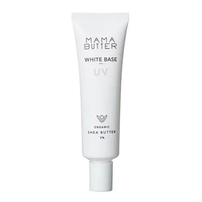 ママバター ホワイトベースUV SPF50 PA+++ 30g オーガニック 日焼け止め 化粧下地 顔 スキンケア uvカット コスメ メイク下地 ベースメイク MAMA BUTTER