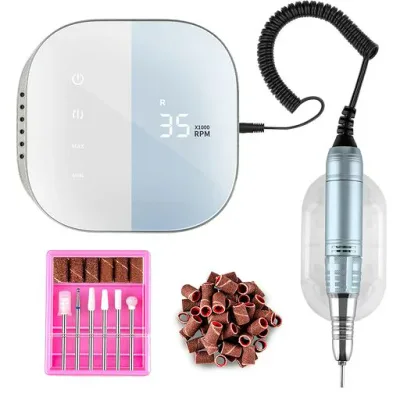 Madenia ネイルマシン ネイルマシーン ネイルマシーン 電動ネイルマシン 電動ネイルマシン プロ 電動ネイルケア タッチパネル搭載 液晶画面 35000RPM高速回転 スピード調節可能 多種ビット付…