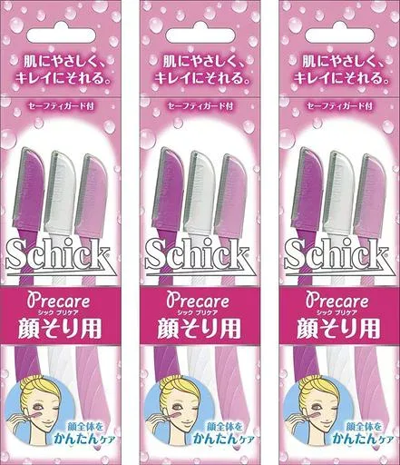 Schick(シック) Lディスポ 使い捨て 顔そり用 Lディスポ(3本入x3個) セーフィガード付 女性用 カミソリ フェイス