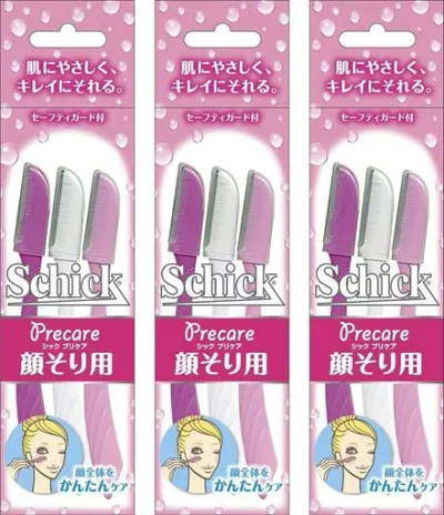 Schick(シック) Lディスポ 使い捨て 顔そり用 Lディスポ(3本入x3個) セーフィガード付 女性用 カミソリ フェイス