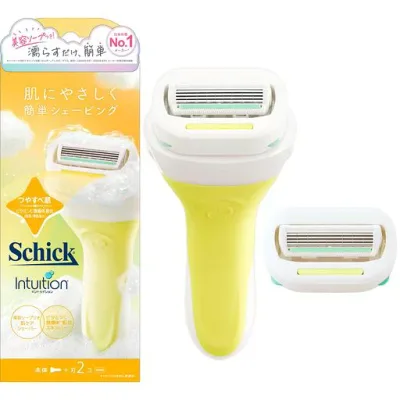 Schick(シック) イントゥイション つや肌 ホルダー(本体+刃2コ)女性用 カミソリ