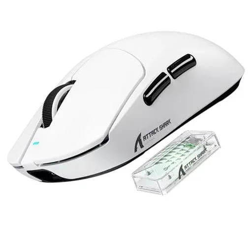 ATTACK SHARK X8ULTRAゲーミングマウス、8000Hzポーリングレート、42000DPI、Nordic 52840チップ、55g軽量