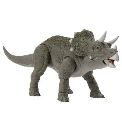 マテル ジュラシックワールド(JURASSIC WORLD) ハモンドコレクション トリケラトプス フィギュア 恐竜 おもちゃ 動く 大きい 全長:約16.5cm 8歳から グレー JDJ07