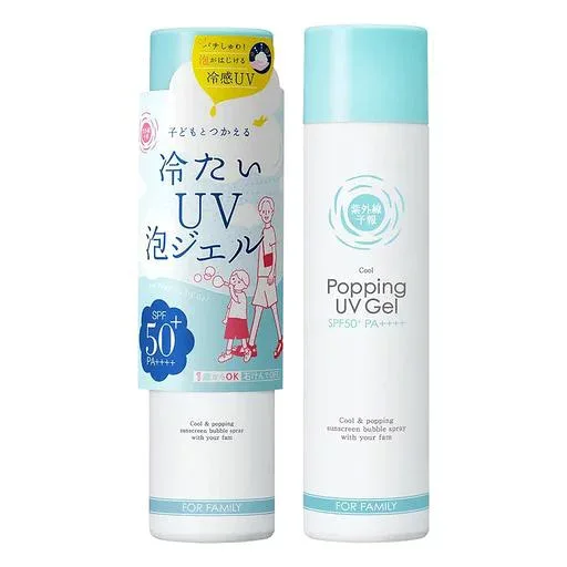 紫外線予報 冷たいUV泡ジェルF 日焼け止め 泡ジェル ひんやり SPF50+ PA++++ 体用 90g