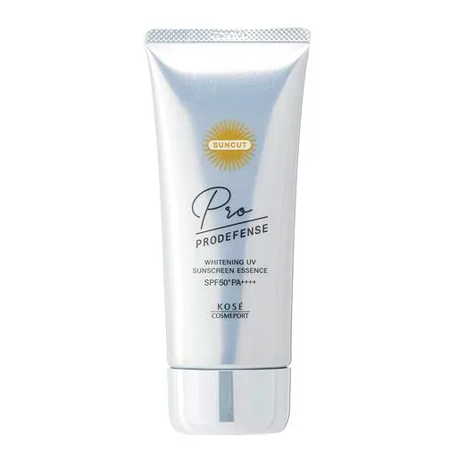 サンカット KOSE プロディフェンス ホワイトニング 日焼け止め UV エッセンス シミ 肌あれも防ぐ 90g 無香料 オフホワイト 90グラム (x 1)