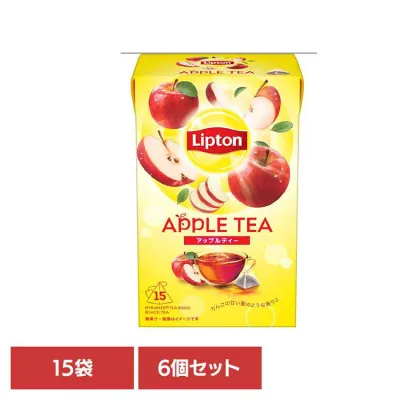 リプトン アップル ティーバッグ 15袋×6個 紅茶 ティーバッグ リプトン フレーバーティー アップルティー フルーツティー キーコーヒー