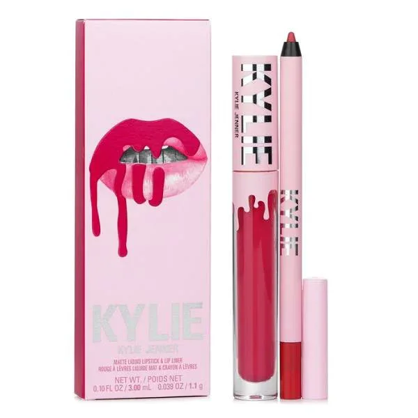 【送料無料】カイリー・バイ・カイリー・ジェンナー matte lip kit: matte liquid lipstick 3ml + lip liner 1.1g - # 503 bad lil thing 2pcs【楽天海外直送】