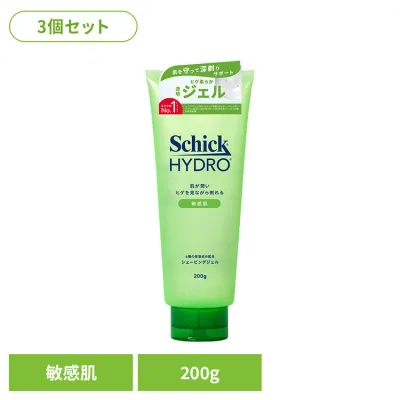 【3個セット】ハイドロ 敏感肌 シェービングジェル 200g シック ハイドロ カミソリ ジェル シェービング ハイドロ