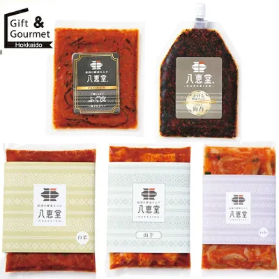 お歳暮 ご飯のお供 ギフト 送料無料 八恵堂 和キムチ プレミアムギフト5種 / 2026 冬ギフト 漬物 惣菜 内祝い お返し 贈り物 御歳暮 年末年始 ご挨拶 御礼 お祝い 贈答用 ギフトセット 冬の贈り物 帰省土産 ご自宅用 お取り寄せ 産地直送 お取り寄せグルメ