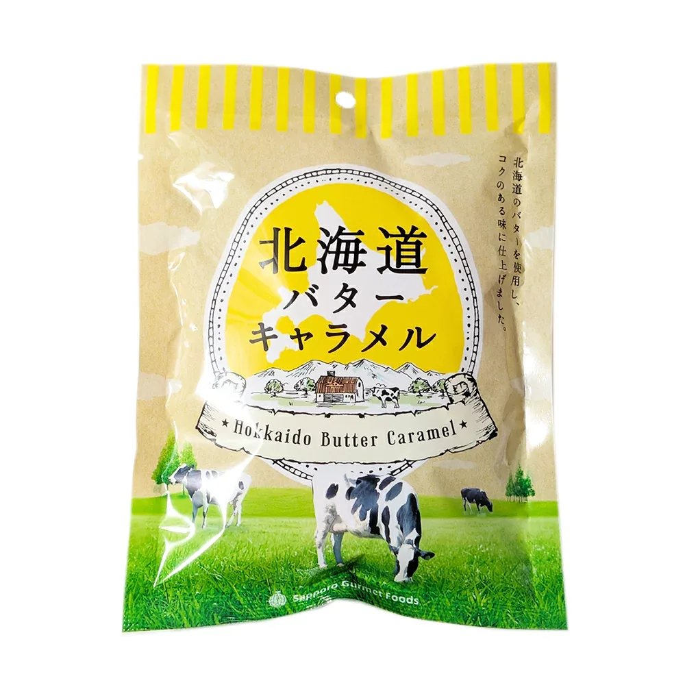 北海道バターキャラメル 袋 78g 北海道 バターあめ キャンディ ご当地 お土産 お菓子 デザート ギフト おみやげ お中元 ギフト 人気