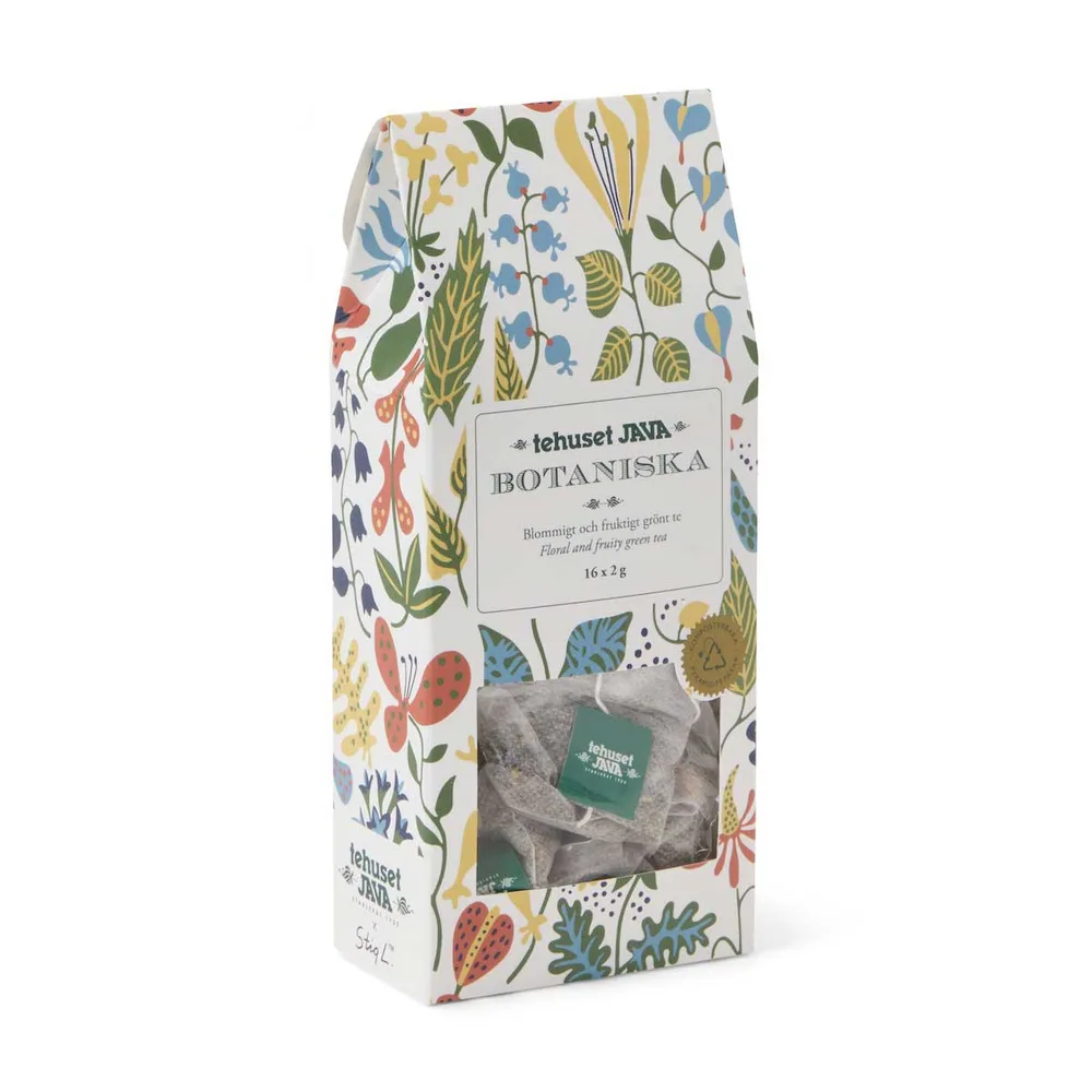 tehuset JAVA テーフセット・ヤーヴァ 緑茶 ( 三角ティーバッグ / Herbarium / ハーバリウム ボタニスカ / 32g )【北欧雑貨】