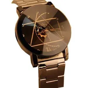 【送料無料】orologio da polso al quarzo acciaio inox * moda lusso * bianco nero * uomo donna