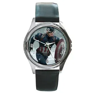 【送料無料】captain america watch round metal wristwatch
