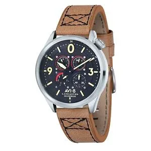 【送料無料】腕時計 ウォッチ ランカスターアラームavi8 av405001 lancaster bombarderos reloj hombre 44 mm