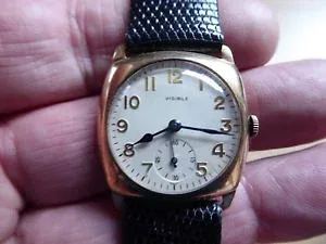 【送料無料】腕時計 ウォッチ ヴィンテージソリッドゴールドクッションナイツreloj pulsera vintage cojn de oro macizo 9ct visible caballeros de nuevo de trabajo