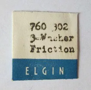【送料無料】腕時計 ビンテージワッシャーvintage elgin 760 washer friction watch part 302 nos
