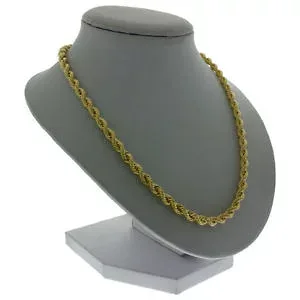 【送料無料】ネックレス ゴールドイタリアロープチェーン¥uk hallmarked 9ct gold italian rope chain 24 45mm 10g rrp 400 i11_24