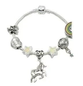 【送料無料】アクセサリー ネックレスボックスユニコーンcreo en la pulsera de unicornio para nios unicornios para nias con caja de regalo