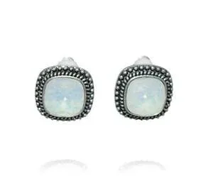 【送料無料】アクセサリー ネックレス ボームクリスタルスワロフスキーブランオパールクリップbohm boucles doreilles carr cristal swarovski blanc opal clips