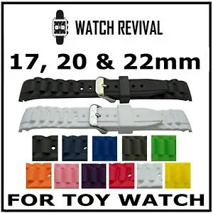 【送料無料】腕時計 ゴムエンドストラップhigh quality replacement rubber curved end strap for toy watch 17mm, 20mm, 22mm