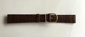【送料無料】腕時計 ブレスレットドモントルヴィンテージデイムアンレザードbracelet de montre vintage dame en lezard 14 mm