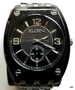 【送料無料】腕時計 エルギンメンズクリスタルアクセントイオンウォッチelgin mens crystal accented ionic watch fg9752st