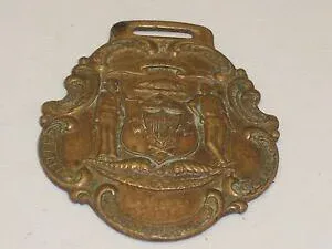 【送料無料】腕時計 ウォッチフォブウィスコンシンウィスコンシングレートファームペーパーadvertising watch fob wisconsin agriculturalist wisconsins great farm paper