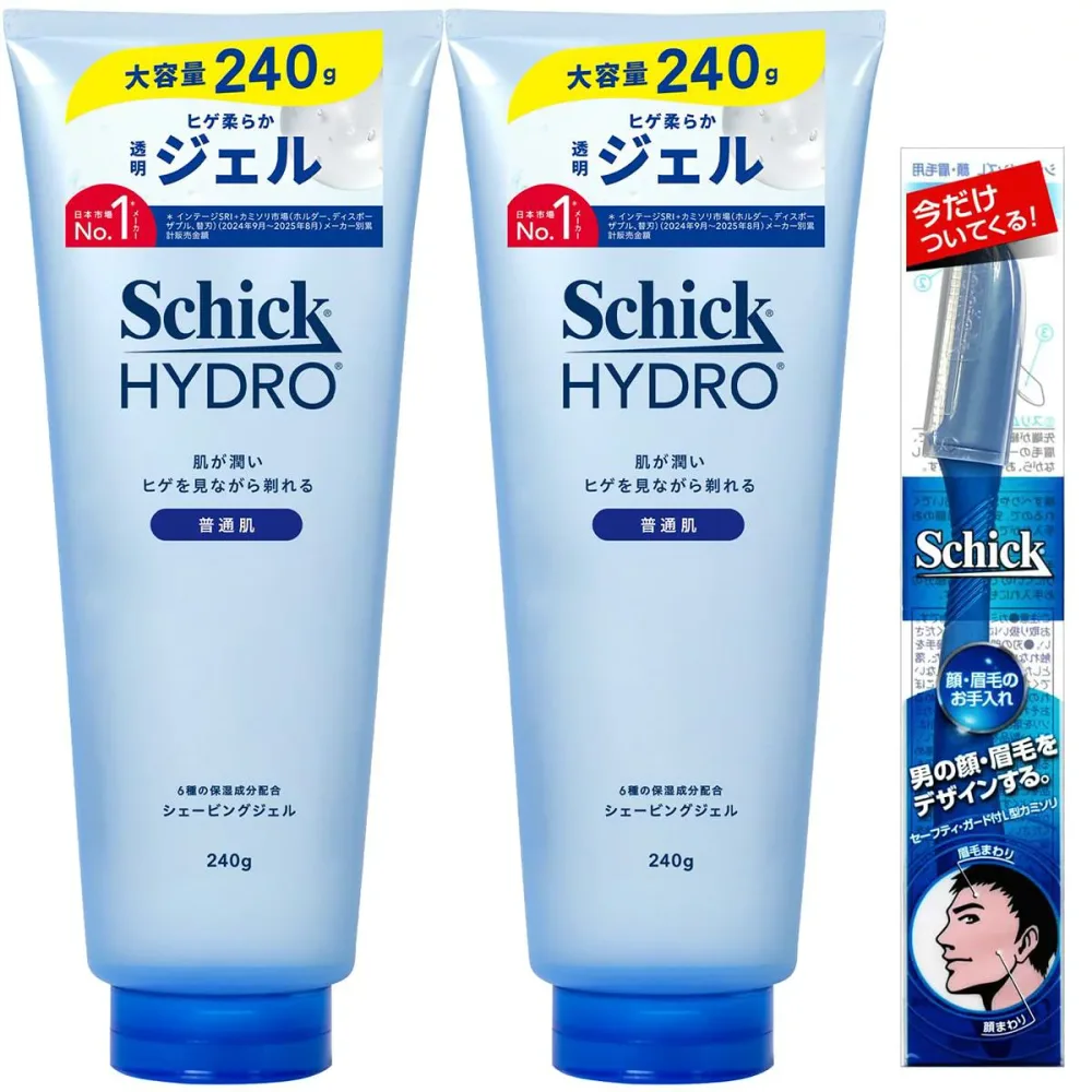 Schick(シック) ハイドロ シェービングジェル 240g×2本 髭剃り ひげそり カミソリ