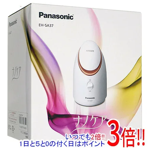 【中古】Panasonic スチーマー ナノケア EH-SA37-P 本体いたみ 元箱あり